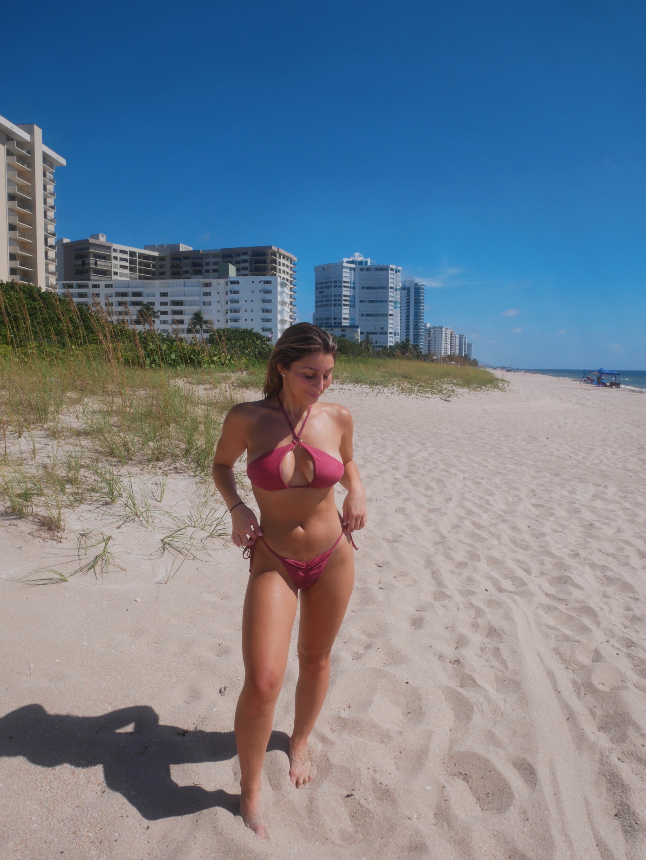 Aurora Halter Top - Candy Pink