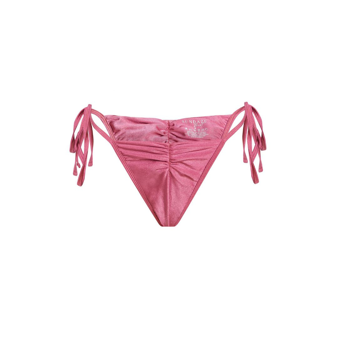 Aurora Ruched Bottoms - Candy Pink