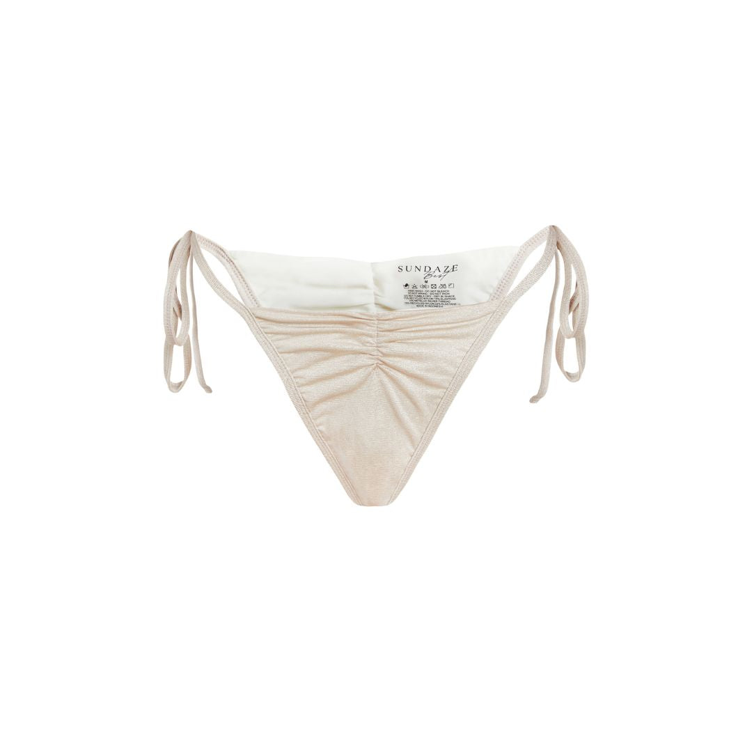 Aurora Ruched Bottoms - Champagne